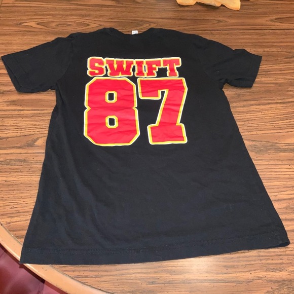 Bella Canvas Tops - Swift 87 Chiefs ERA TShirt Travis Kelce Taylor Swift Kansas City Fan Tee Women's